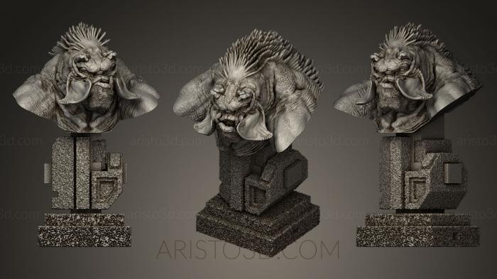 Busts of heroes and monsters (BUSTH_0269) 3D model for CNC machine